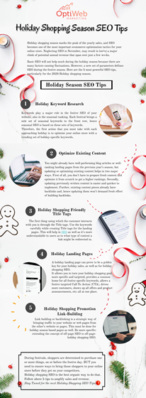 My Portfolio: Holiday Shopping Season SEO Tips - OptiWeb Marketing