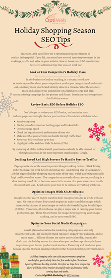 My Portfolio: Next 5 Holiday Shopping Season SEO Tips 